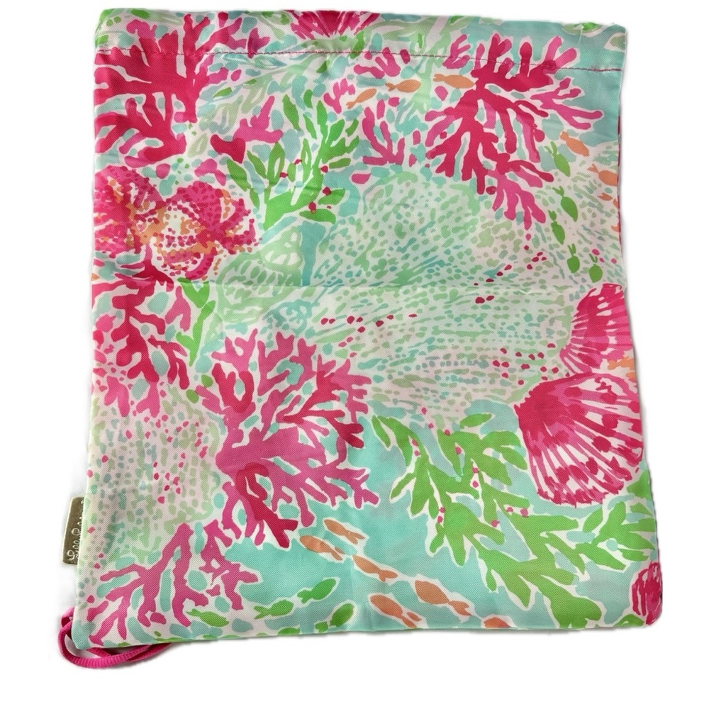 Lilly Pulitzer Vibrant Coral Reef Summer Beach Backpack Women’s Mermaidcore NWT